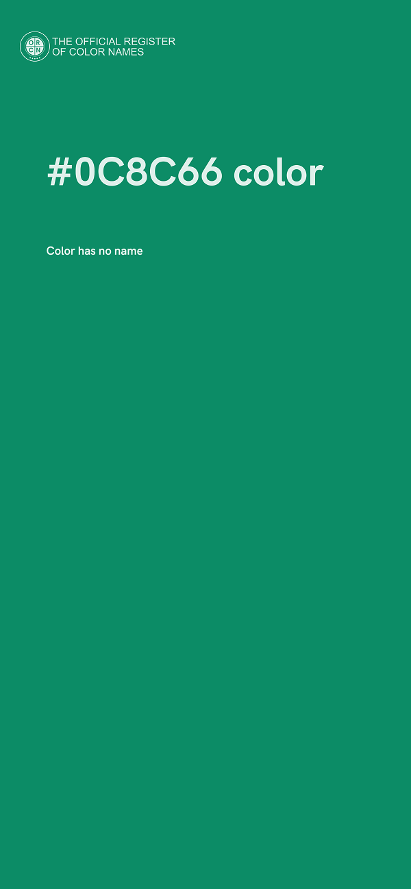 #0C8C66 color image