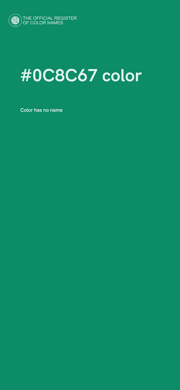 #0C8C67 color image