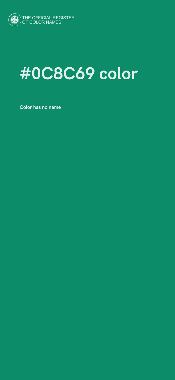 #0C8C69 color image