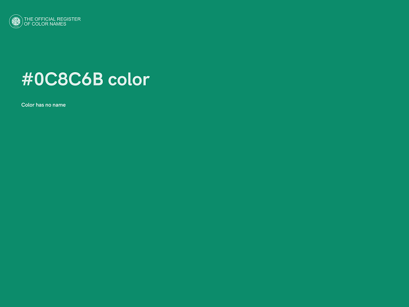 #0C8C6B color image