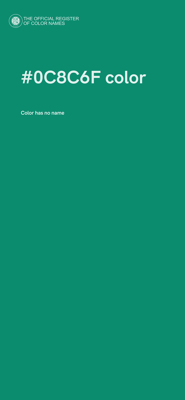 #0C8C6F color image