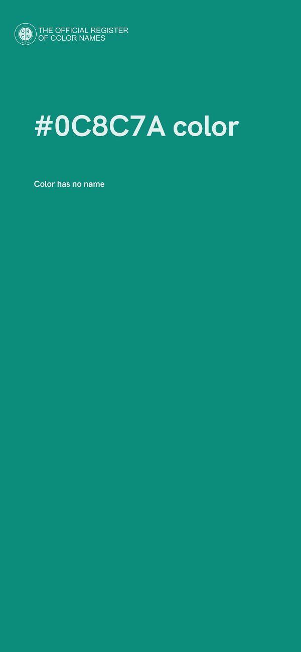 #0C8C7A color image