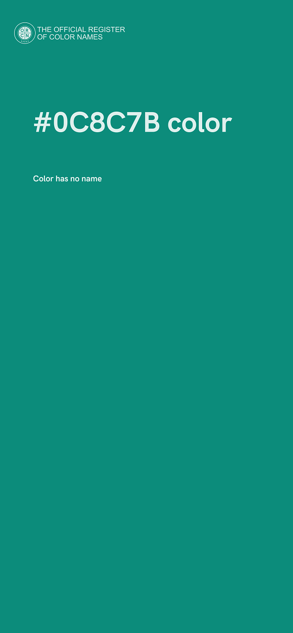 #0C8C7B color image