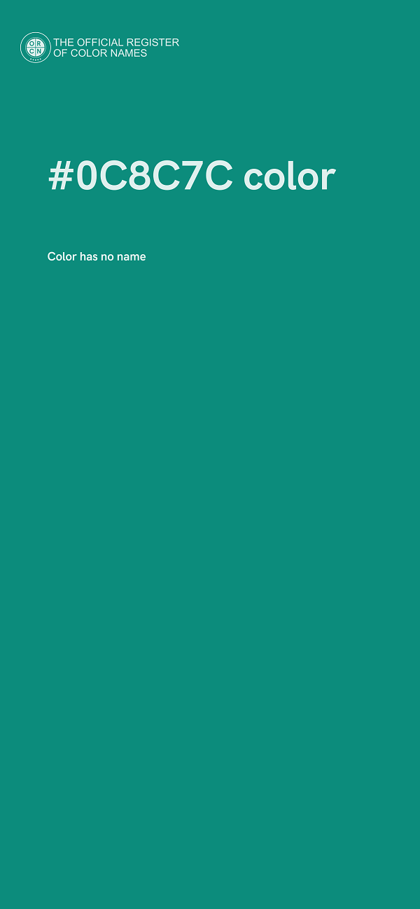 #0C8C7C color image