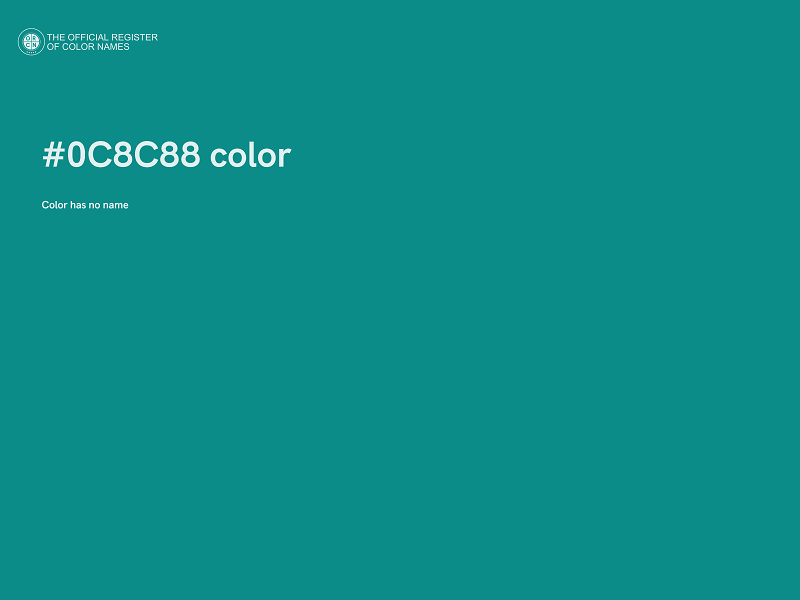 #0C8C88 color image