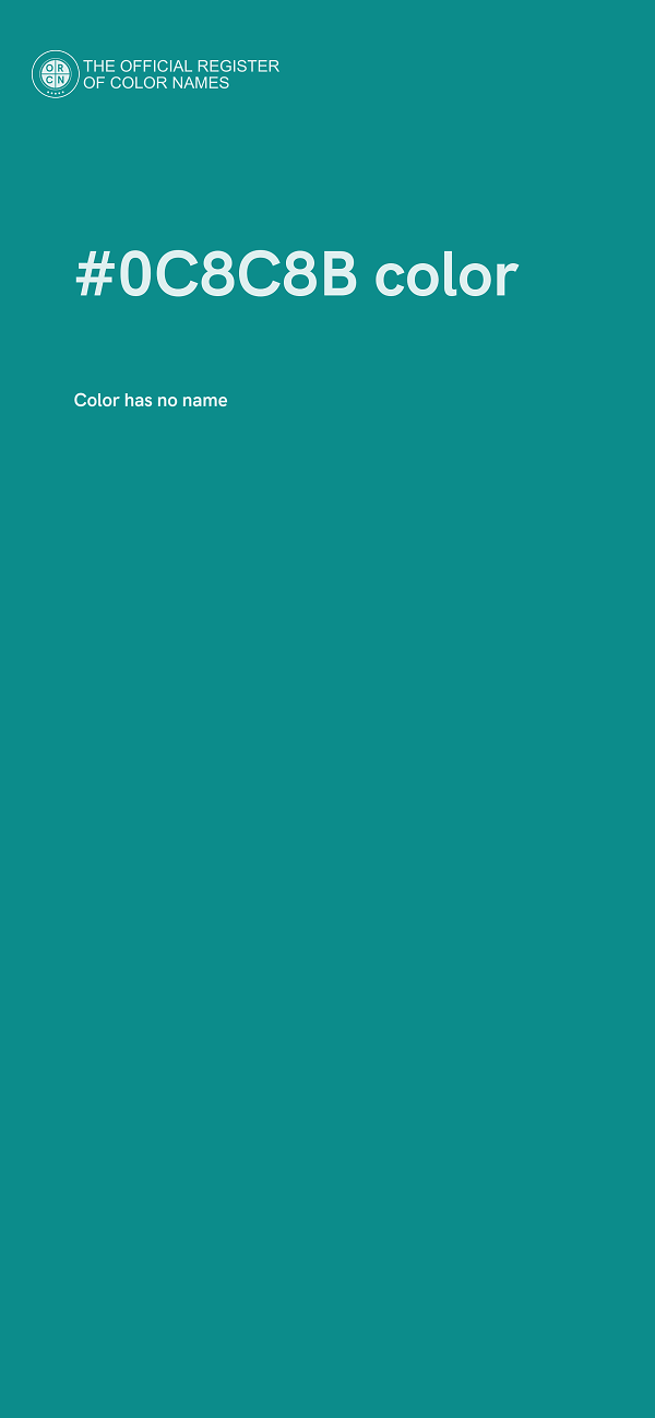 #0C8C8B color image