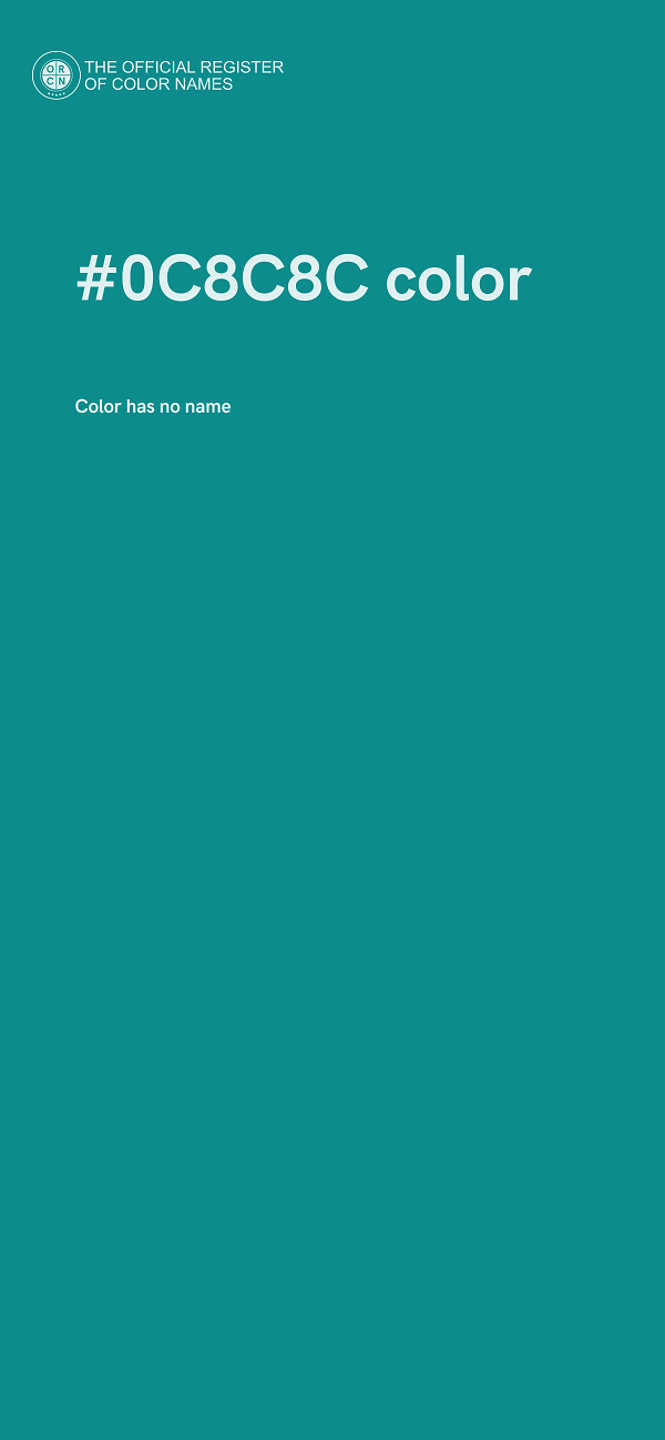 #0C8C8C color image