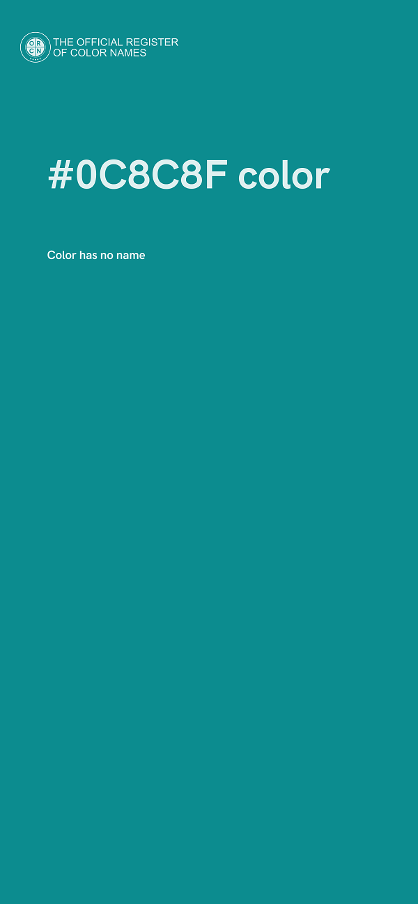 #0C8C8F color image
