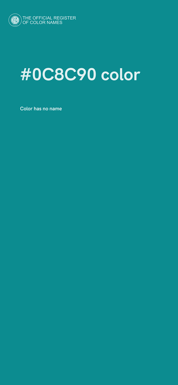 #0C8C90 color image