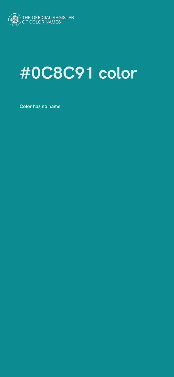 #0C8C91 color image