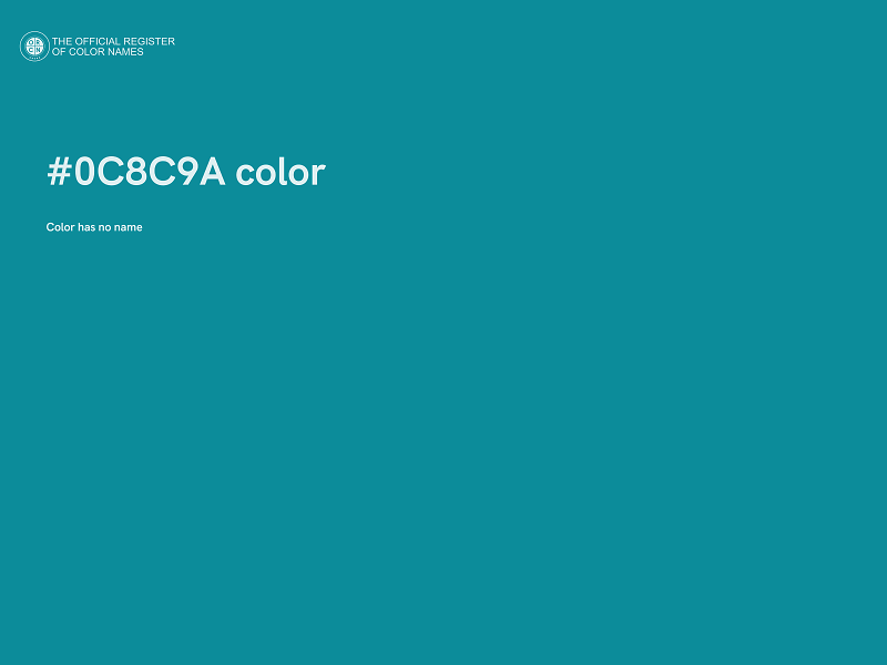 #0C8C9A color image