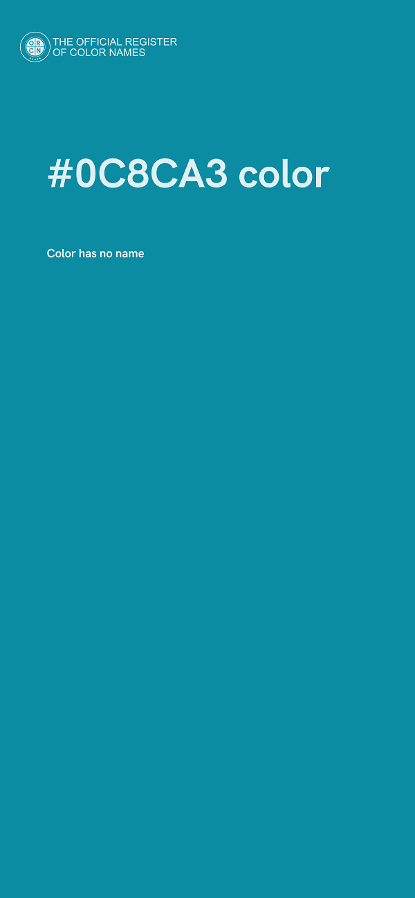 #0C8CA3 color image