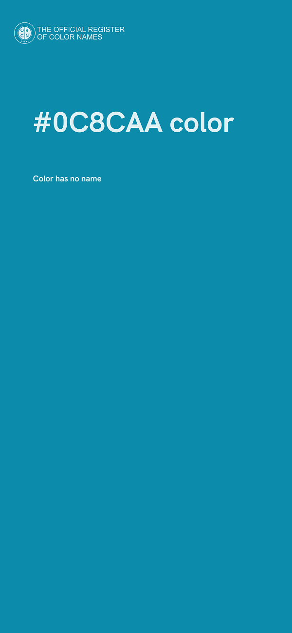 #0C8CAA color image
