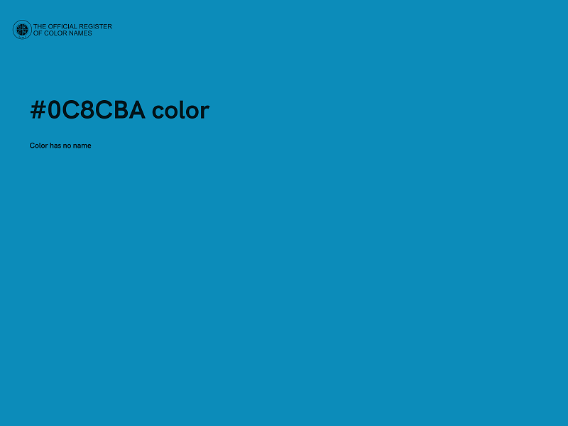 #0C8CBA color image