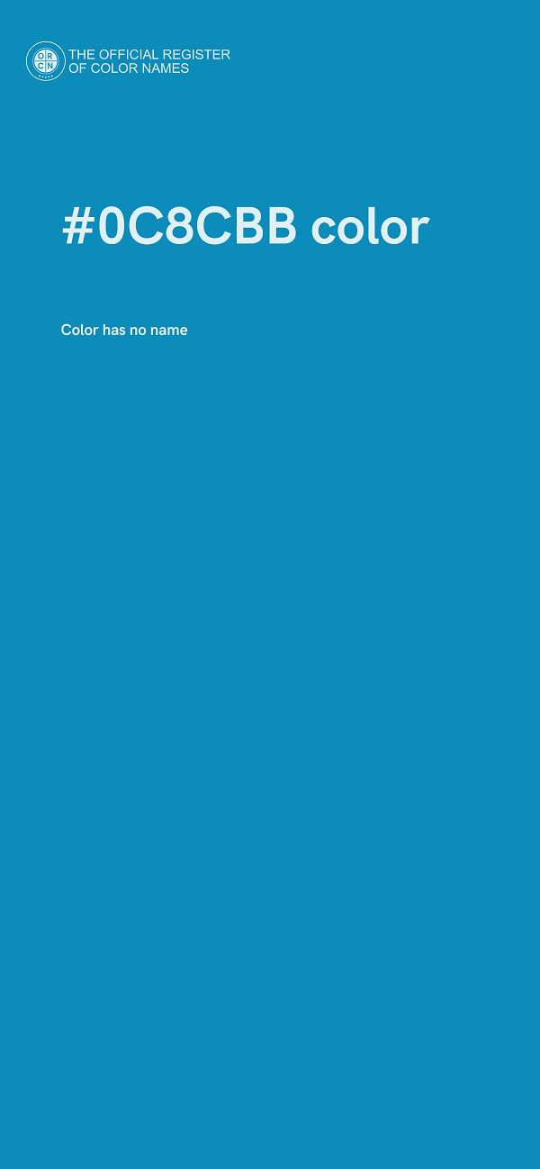 #0C8CBB color image