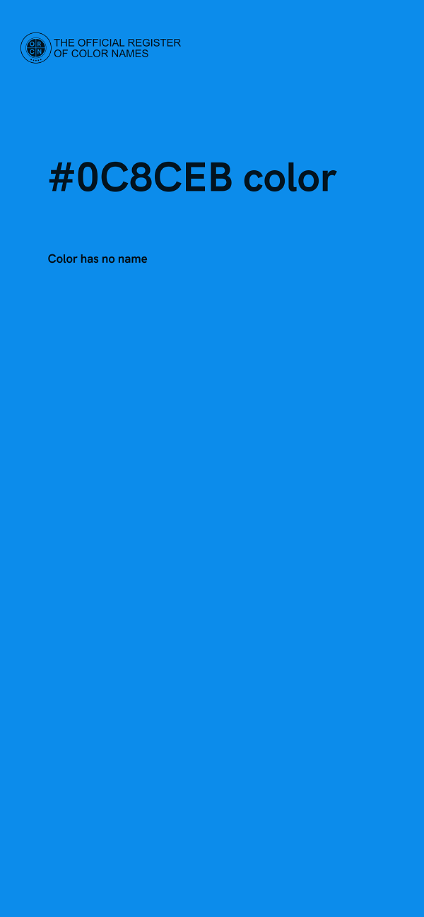#0C8CEB color image