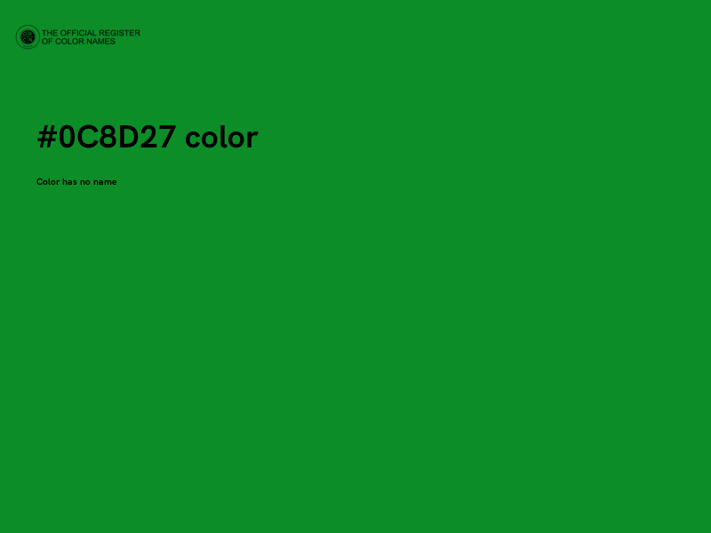 #0C8D27 color image