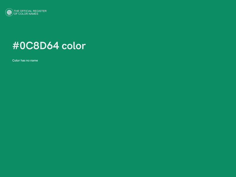 #0C8D64 color image