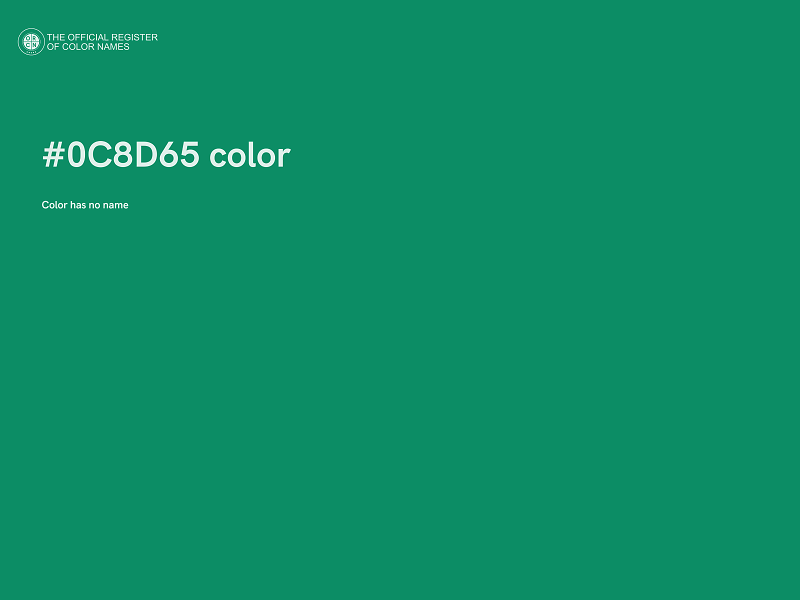 #0C8D65 color image