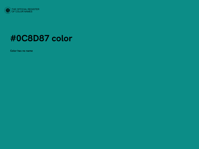 #0C8D87 color image