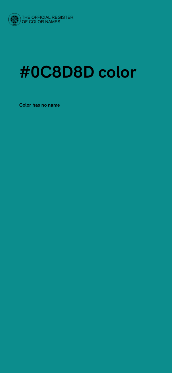 #0C8D8D color image