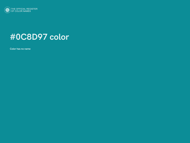 #0C8D97 color image