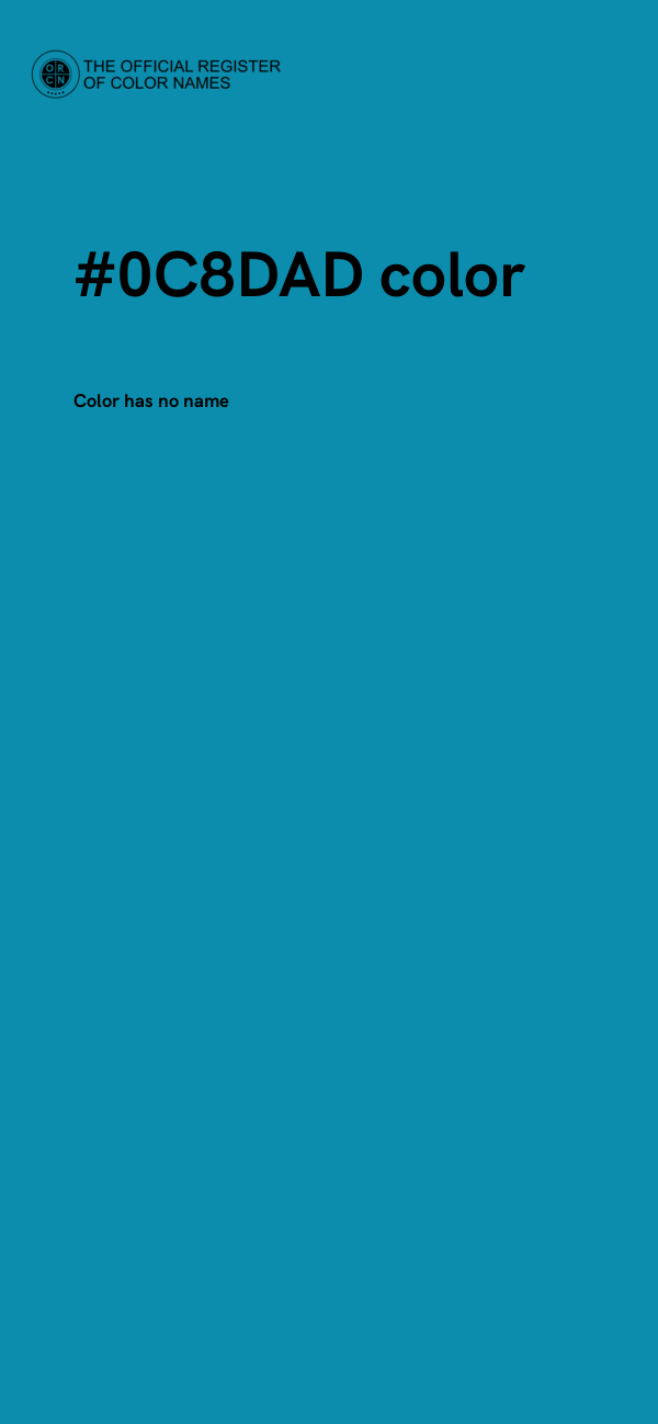 #0C8DAD color image