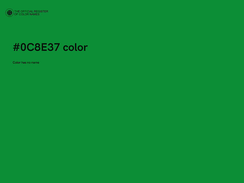 #0C8E37 color image
