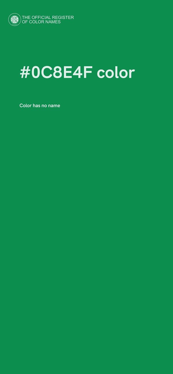 #0C8E4F color image