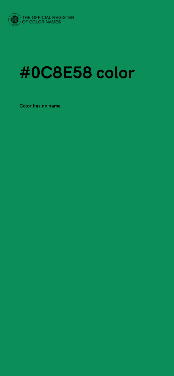#0C8E58 color image