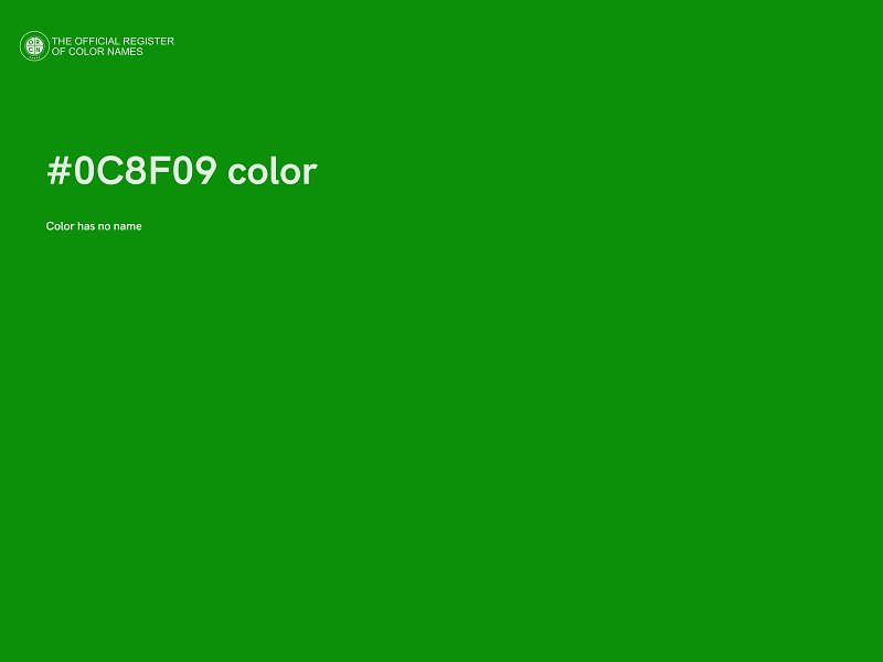 #0C8F09 color image