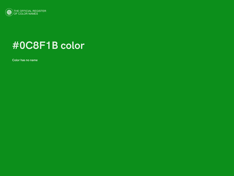 #0C8F1B color image