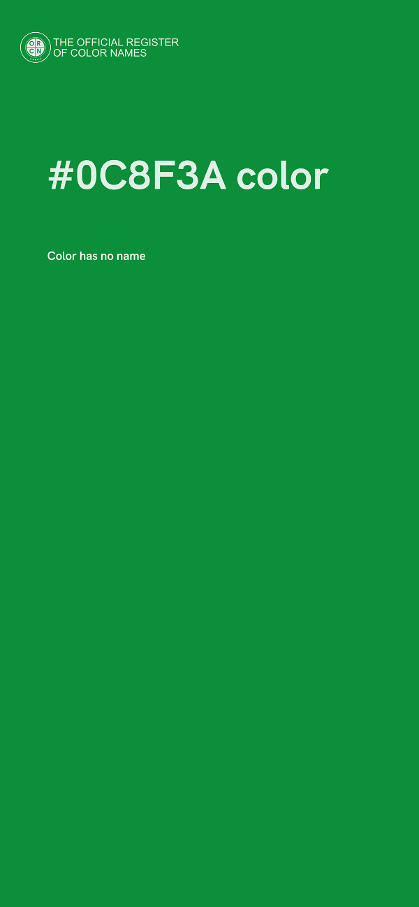 #0C8F3A color image
