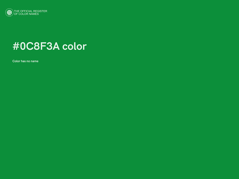 #0C8F3A color image
