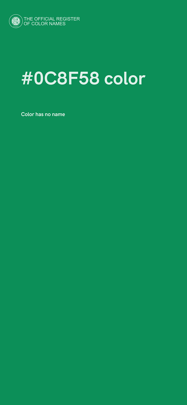 #0C8F58 color image