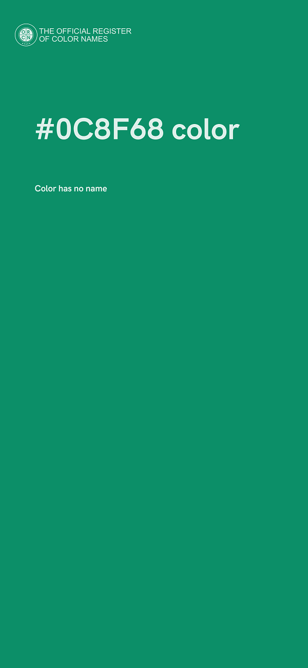 #0C8F68 color image