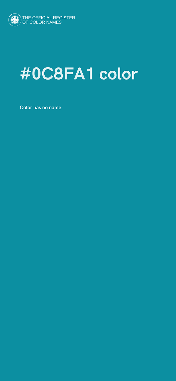 #0C8FA1 color image
