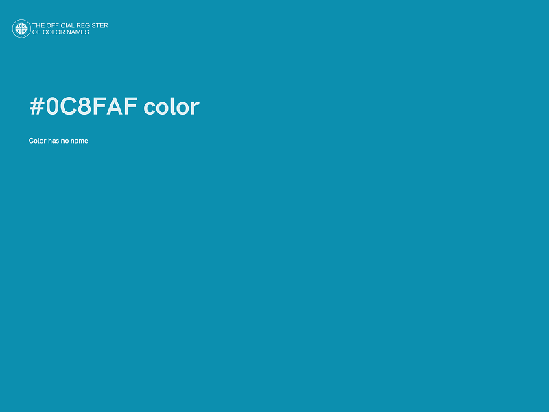 #0C8FAF color image