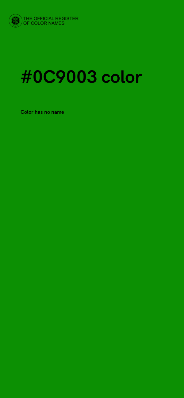 #0C9003 color image