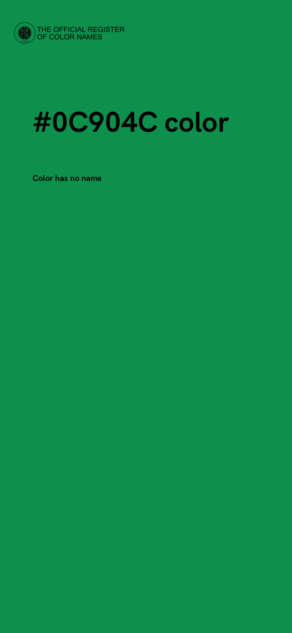 #0C904C color image
