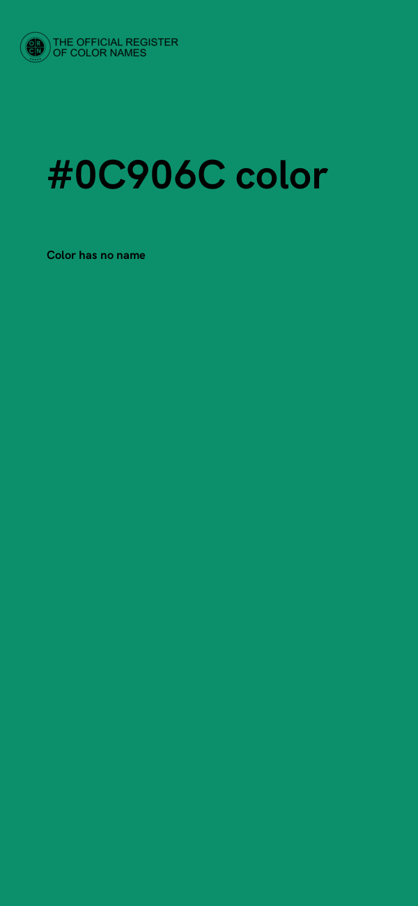 #0C906C color image