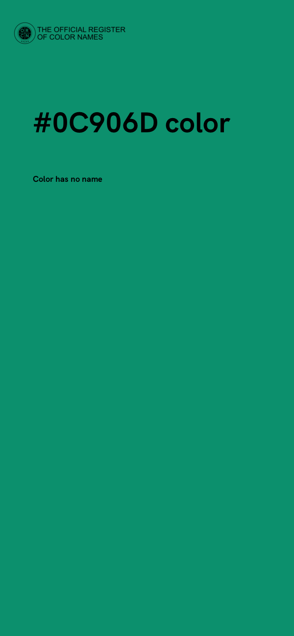 #0C906D color image