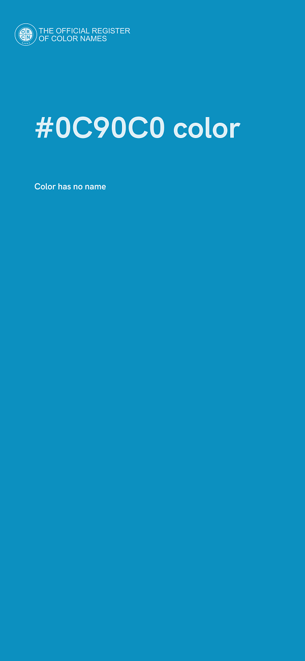 #0C90C0 color image