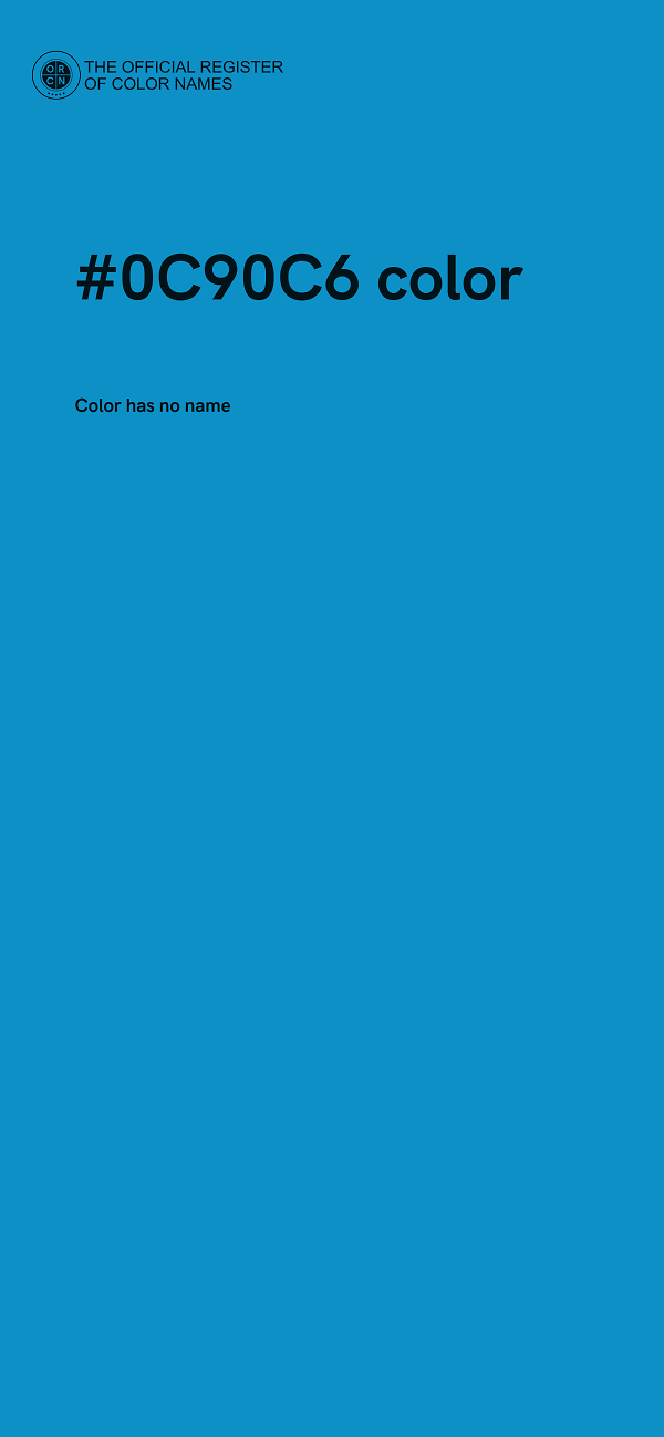 #0C90C6 color image