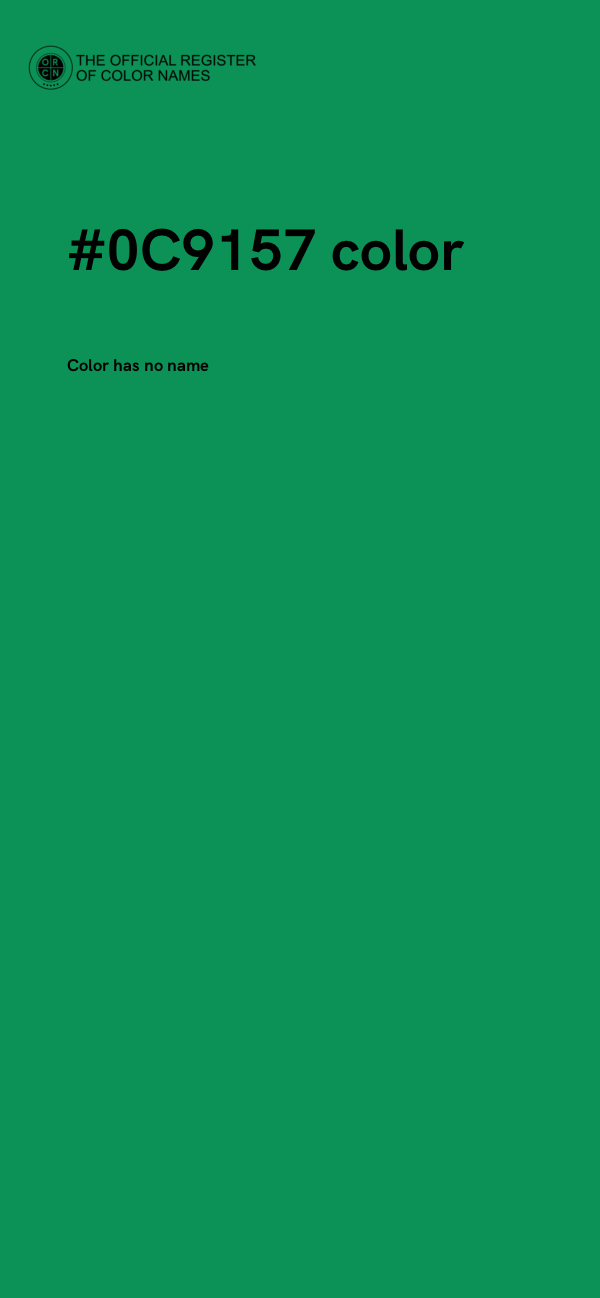 #0C9157 color image