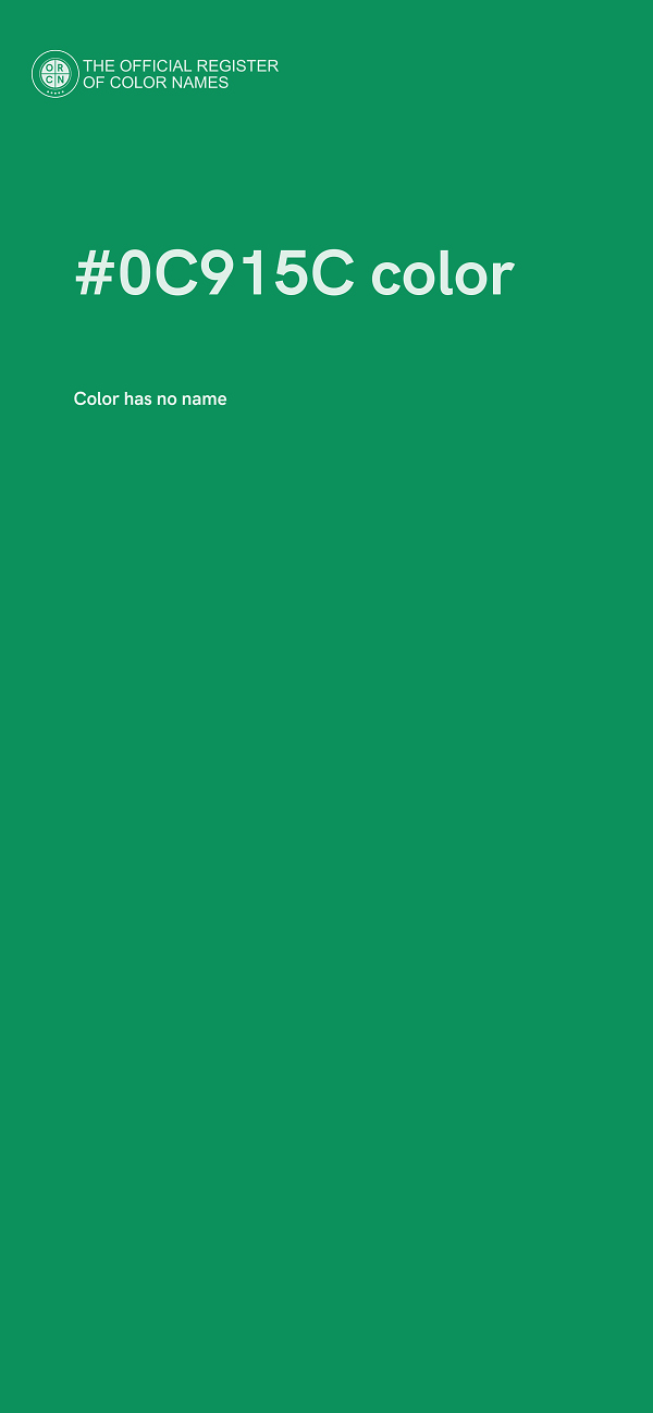 #0C915C color image
