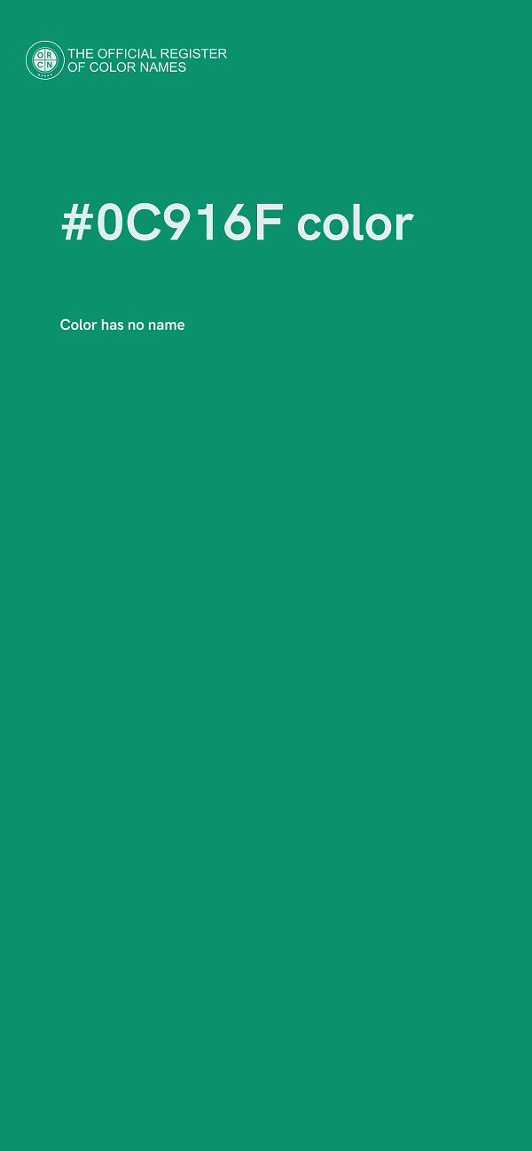 #0C916F color image