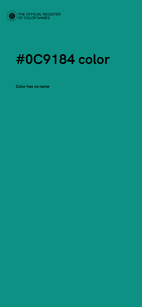 #0C9184 color image
