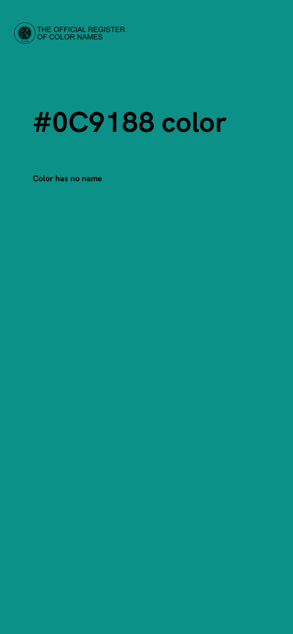 #0C9188 color image