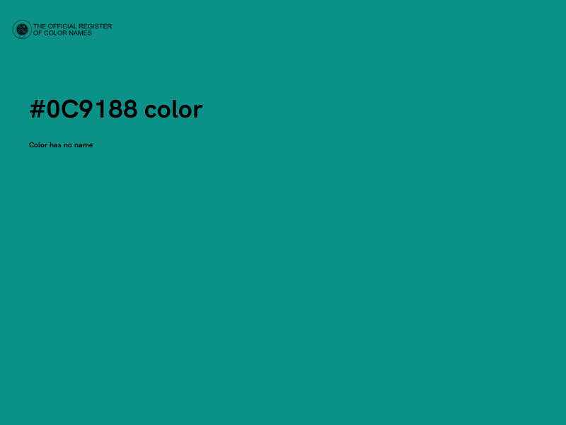 #0C9188 color image